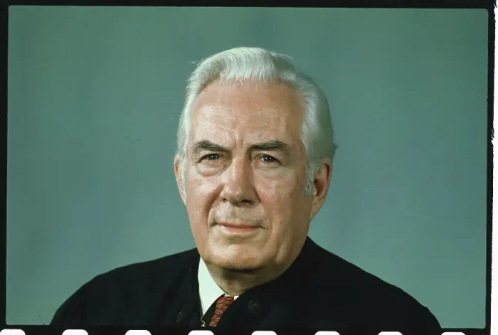 Framed Print : Warren Burger Posing in His Robe Framed Print : Warren Burger Posing in His Robe