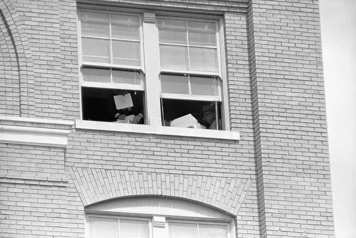 Framed Print : Warren Commission's Reenactment of Kennedy Murder Framed Print : Warren Commission's Reenactment of Kennedy Murder