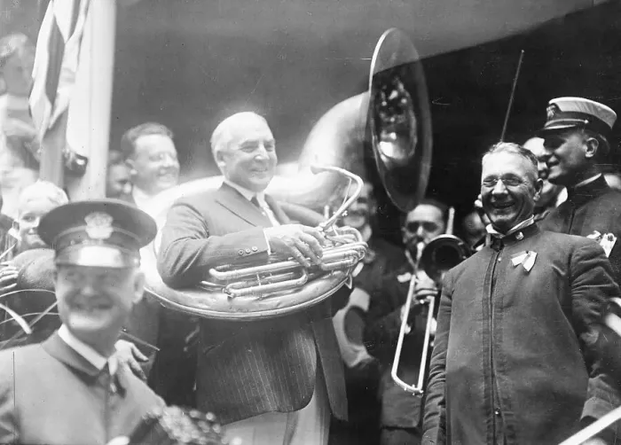 Framed Print : Warren G. Harding Playing Tuba Framed Print : Warren G. Harding Playing Tuba