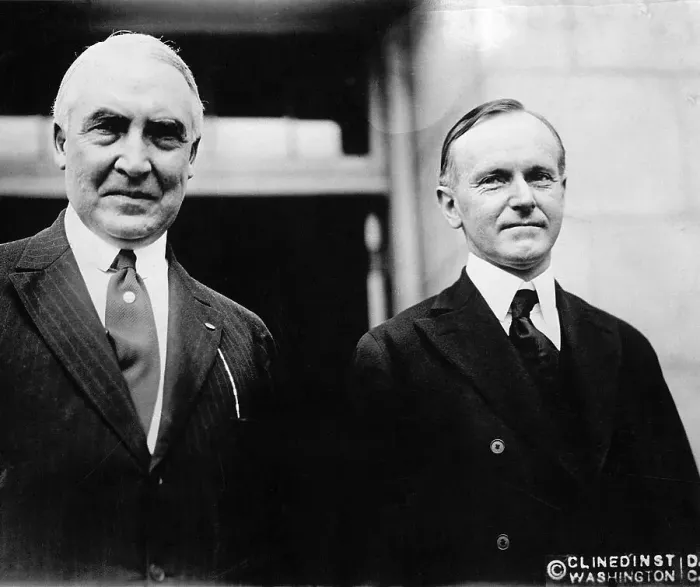 Framed Print : Warren Harding & Calvin Coolidge Waistup Framed Print : Warren Harding & Calvin Coolidge Waistup