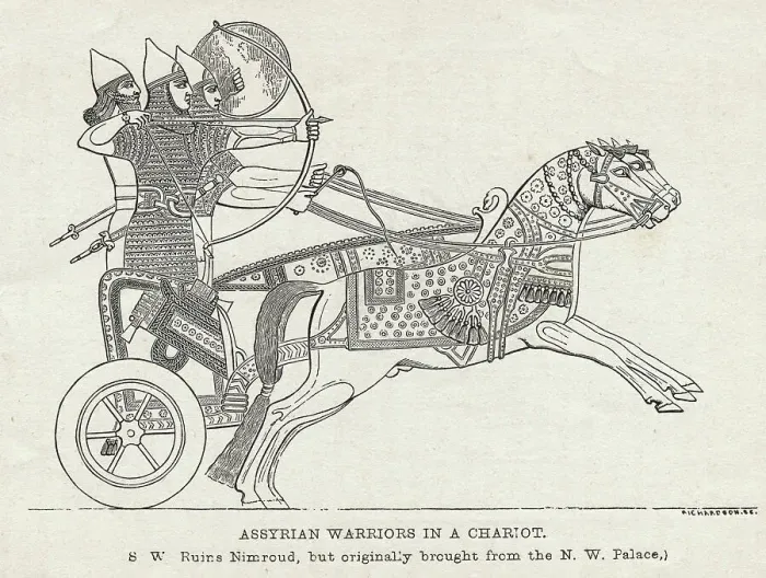 Framed Print : Warriors in a Chariot Framed Print : Warriors in a Chariot