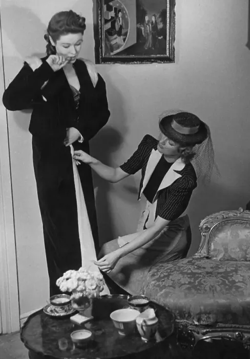 Framed Print : Wartime Clothing Alteration Framed Print : Wartime Clothing Alteration