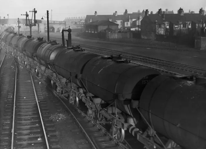 Framed Print : Wartime Tanker Train Framed Print : Wartime Tanker Train