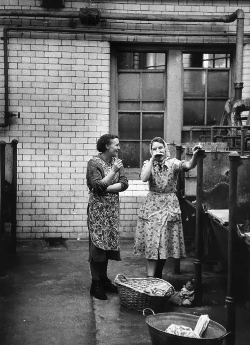Framed Print : Wash House Chat Framed Print : Wash House Chat