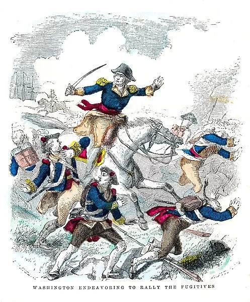 Washington battle the fugitives engraving 1859