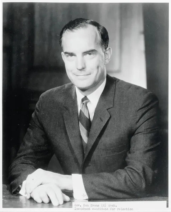 Framed Print : Washington Governor Daniel Evans Framed Print : Washington Governor Daniel Evans