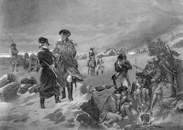 Framed Print : Washington and Lafayette at Valley Forge Framed Print : Washington and Lafayette at Valley Forge