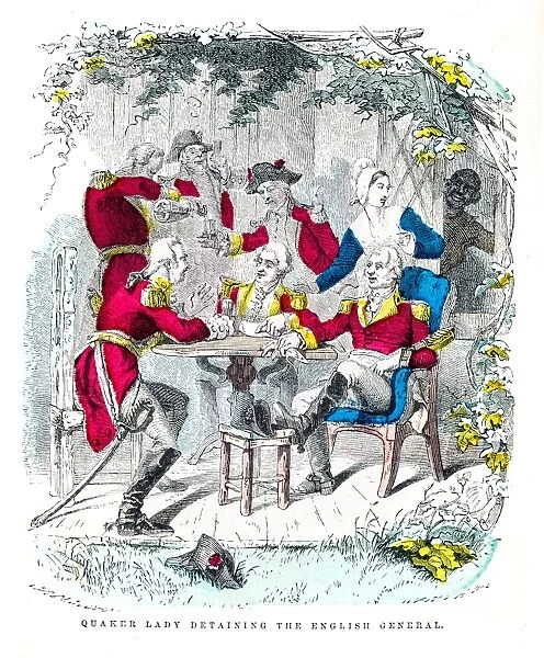 Washington and the quaker ladykengraving 1859