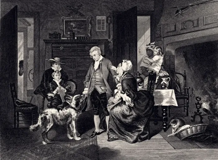 Framed Print : WASHINGTON'S INTERVIEW WITH HIS MOTHER -XXXL with lots of details Framed Print : WASHINGTON'S INTERVIEW WITH HIS MOTHER -XXXL with lots of details