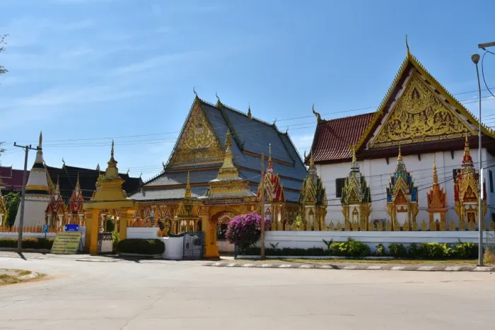 Framed Print : Wat Luang Temple at Pakse Laos