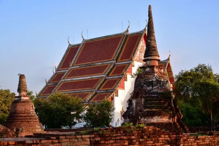 Framed Print : Wat Maha That temple Ayutthaya Thailand