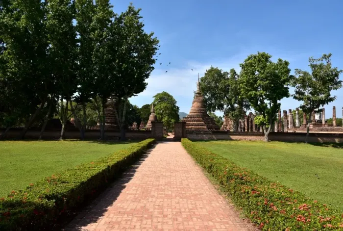 Framed Print : Wat Mahathat temple Sukhothai Thailand, Asia