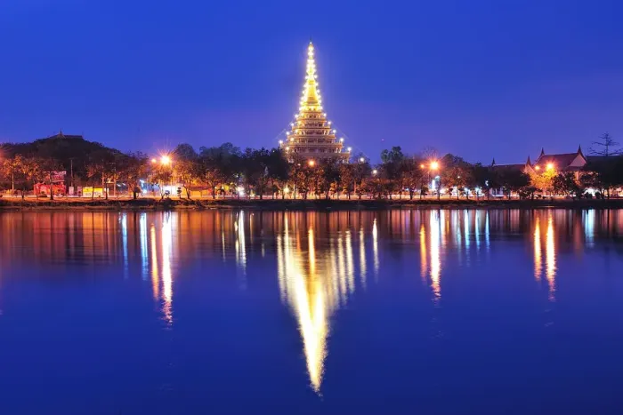 Framed Print : Wat Nong Wang Temple