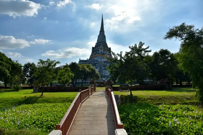 Framed Print : Wat Phukhao Thong temple Ayutthaya Thailand Framed Print : Wat Phukhao Thong temple Ayutthaya Thailand