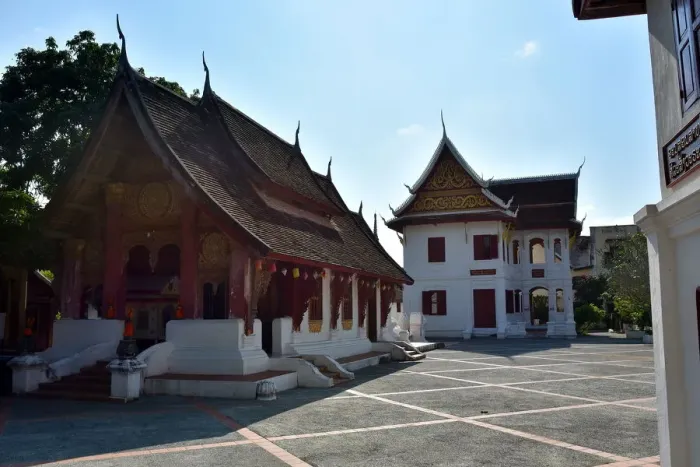 Framed Print : Wat Souvannakhiri temple at luang prabang Laos Asia Framed Print : Wat Souvannakhiri temple at luang prabang Laos Asia