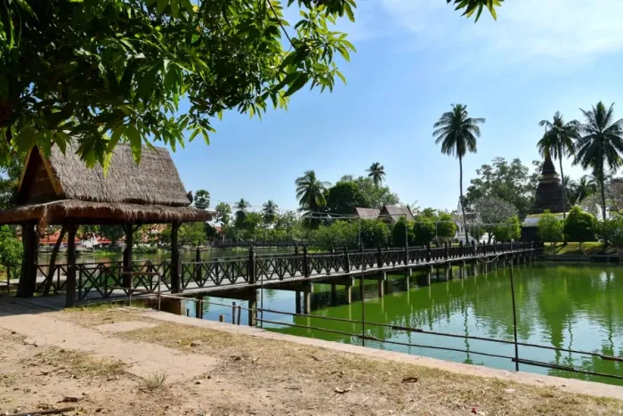 Framed Print : Wat Tra Phang Thong temple Bridge Sukhothai Thailand, Asia Framed Print : Wat Tra Phang Thong temple Bridge Sukhothai Thailand, Asia