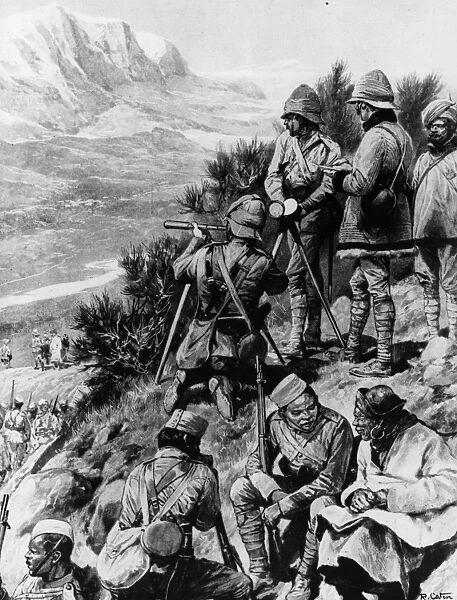 On Watch. June 1904: A British outpost in Tibet watches for reinforcements