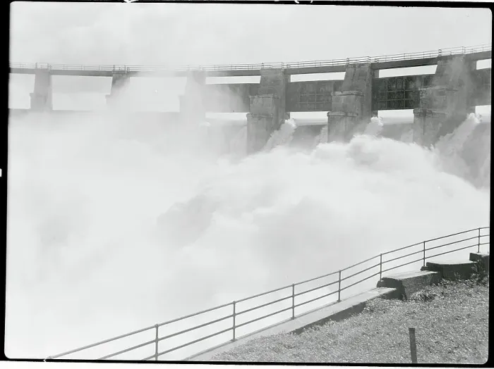 Framed Print : Water Coming Through Gatun Dam Framed Print : Water Coming Through Gatun Dam