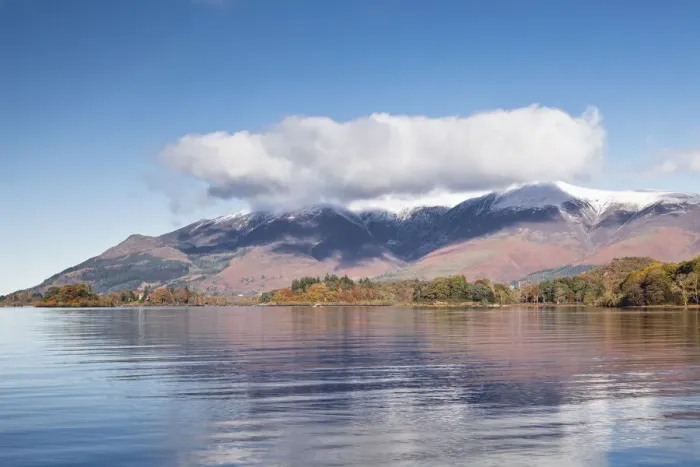 Framed Print : Still water on Derwent Water in the Lake District national park Framed Print : Still water on Derwent Water in the Lake District national park