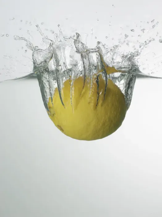 Framed Print : water and lemon slash