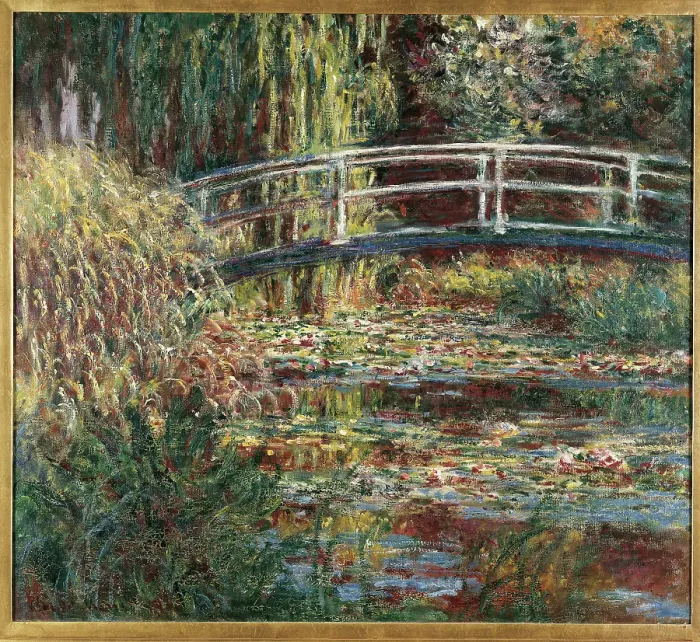 Framed Print : Water Lily Pond Pink Harmony, by Claude Monet, 1900, 20th Century, oil on canvas, cm 89, 5 x 100 Framed Print : Water Lily Pond Pink Harmony, by Claude Monet, 1900, 20th Century, oil on canvas, cm 89, 5 x 100