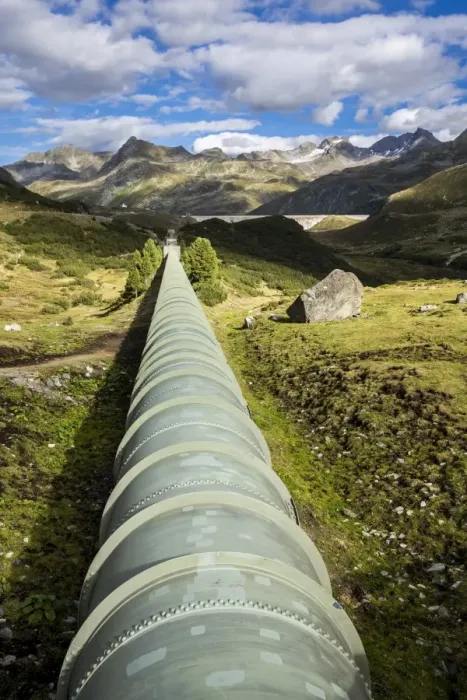Framed Print : Water pipeline, Silvretta-Stausee reservoir, Bielerhohe Pass, Vorarlberg Montafon, Austria Framed Print : Water pipeline, Silvretta-Stausee reservoir, Bielerhohe Pass, Vorarlberg Montafon, Austria