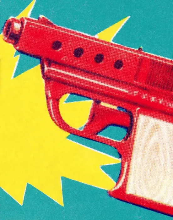 Framed Print : Water Pistol