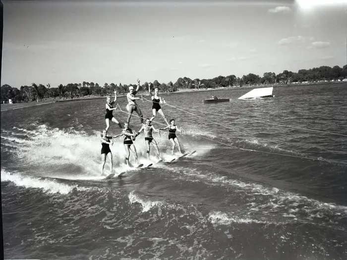 Framed Print : Water Skiing Finale Framed Print : Water Skiing Finale