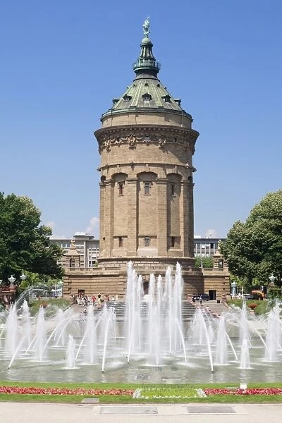 Water tower, Mannheim, Baden-Wuerttemberg, Germany, Europe