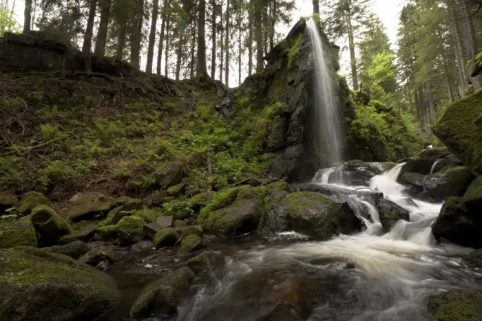 Framed Print : Waterfall in the Albschlucht gorge near Menzenschwand, southern Black Forest, Baden-Wuerttemberg, Germany, Europe Framed Print : Waterfall in the Albschlucht gorge near Menzenschwand, southern Black Forest, Baden-Wuerttemberg, Germany, Europe