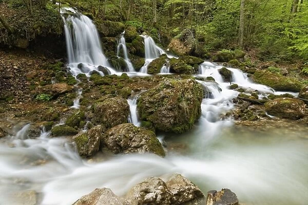 Waterfall in Baerenschuetzklamm gorge, Mixnitz, Pernegg an der Mur, Graz Mountains, Styria, Austria
