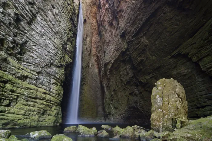 Framed Print : Waterfall Cachoeira da Fumacinha, Chapada Diamantina Mountains, Bahia, Brazil Framed Print : Waterfall Cachoeira da Fumacinha, Chapada Diamantina Mountains, Bahia, Brazil
