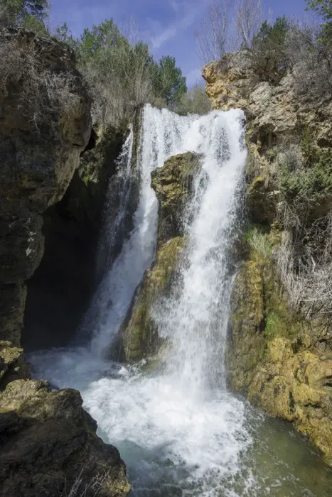 Framed Print : Waterfall, Calomarde, Aragon, Spain