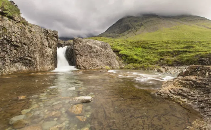 Framed Print : Waterfall in Fairy Pools rocky stream on Isle of Skye - Scotland Framed Print : Waterfall in Fairy Pools rocky stream on Isle of Skye - Scotland