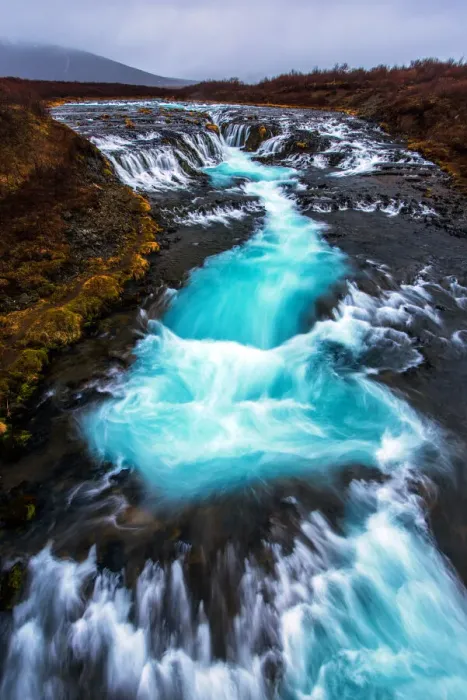 Framed Print : A waterfall from a glacial creek Framed Print : A waterfall from a glacial creek