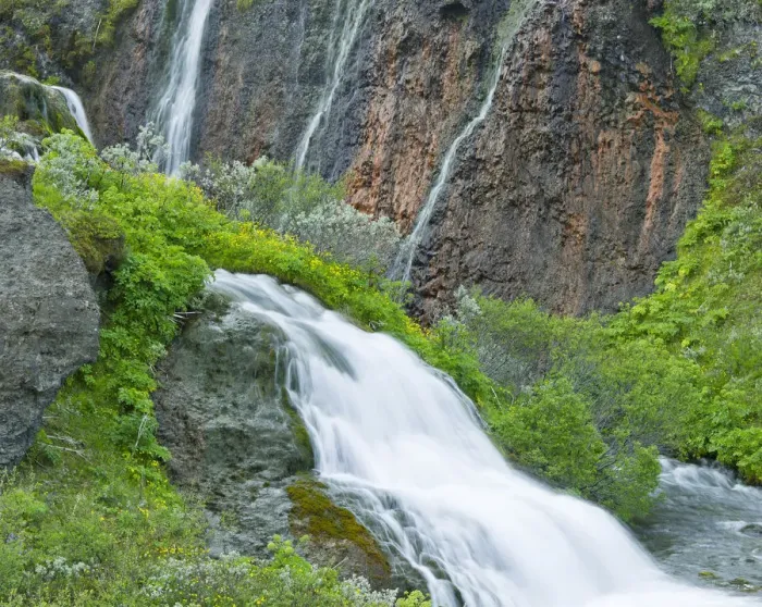 Framed Print : Waterfall, Holmatungur, Joekulsargljufur National Park, Iceland, Europe Framed Print : Waterfall, Holmatungur, Joekulsargljufur National Park, Iceland, Europe