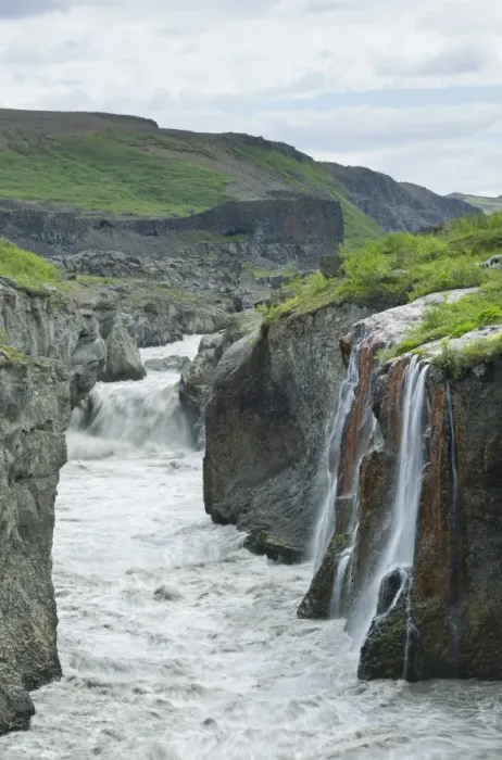Framed Print : Waterfall of the Joekulsa a Fjoellum river, Holmatungur, Joekulsargljufur National Park, Iceland, Europe Framed Print : Waterfall of the Joekulsa a Fjoellum river, Holmatungur, Joekulsargljufur National Park, Iceland, Europe