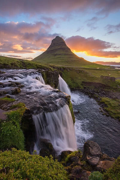 Waterfall at Kirkjufell Iceland