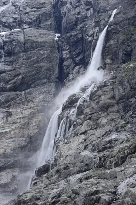 Framed Print : Waterfall at Kjenndalsbreen Glacier, Loen, Stryn, Sogn og Fjordane, Western Norway, Norway Framed Print : Waterfall at Kjenndalsbreen Glacier, Loen, Stryn, Sogn og Fjordane, Western Norway, Norway