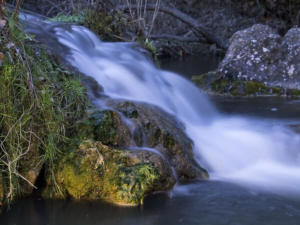 Waterfall in the natural park of Sierra Mariola
