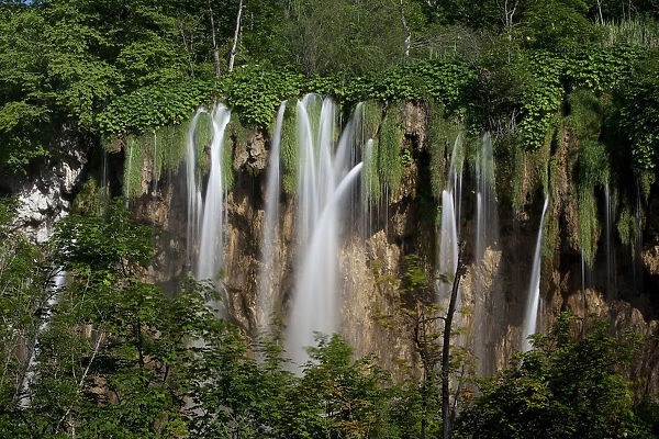 Waterfall, Plitvice Lakes National Park, UNESCO World Heritage Site, Croatia, Europe