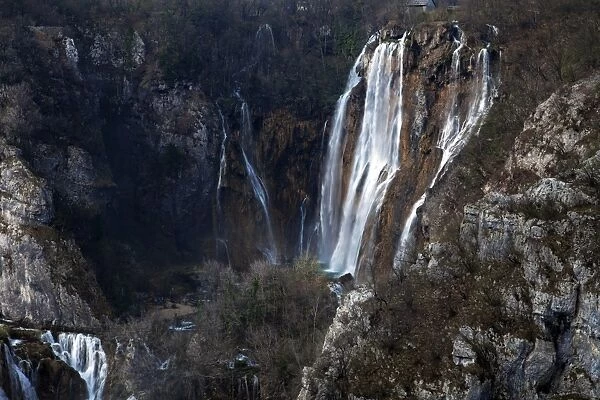 Waterfall of Plitvice Lakes National Park