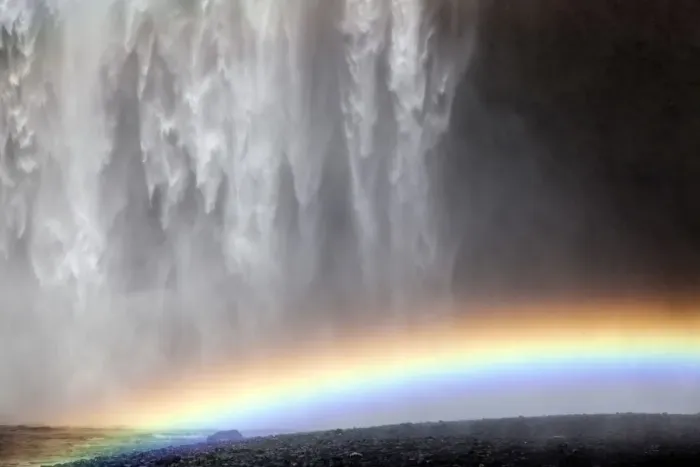 Framed Print : Waterfall with a rainbow, Skogafoss, Iceland Framed Print : Waterfall with a rainbow, Skogafoss, Iceland