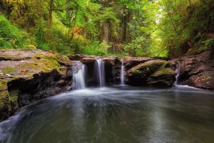 Framed Print : Waterfall at Rock Creek Clackamas Oregon Framed Print : Waterfall at Rock Creek Clackamas Oregon