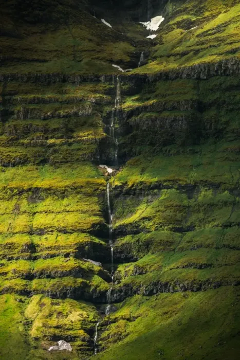 Framed Print : Waterfall on steep cliff Framed Print : Waterfall on steep cliff
