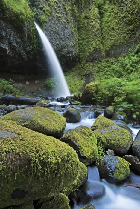 Framed Print : Waterfall and stream