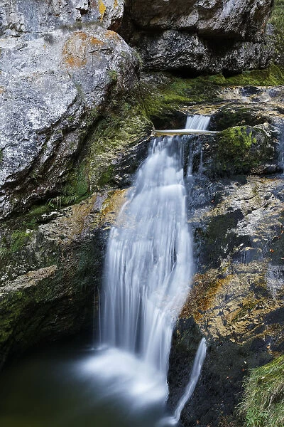 Waterfall in the Wasserlochklamm gorge near Palfau, Liezen, Upper Styria, Styria, Austria, Europe