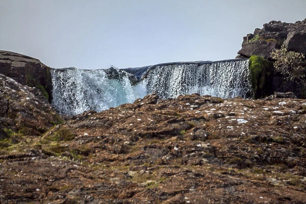 Waterfall in Xingvellir National Park, iceland