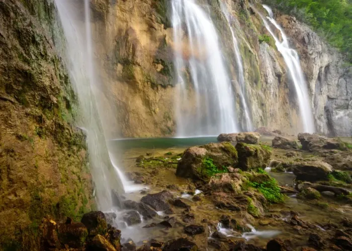Framed Print : Many Waterfalls at Plitvice Lakes National Park