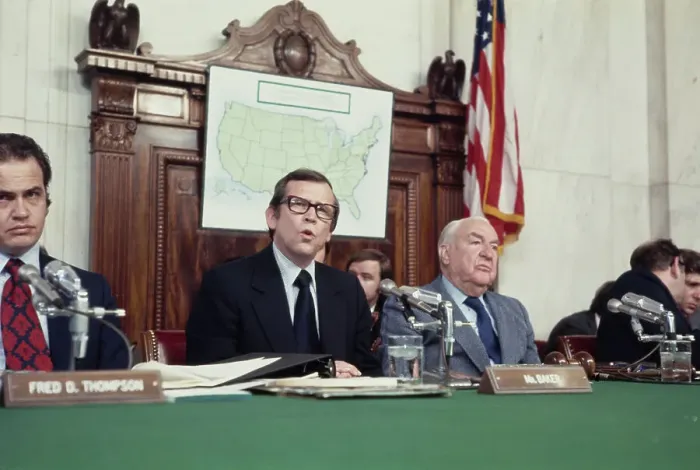 Framed Print : Watergate Committee Meeting Framed Print : Watergate Committee Meeting